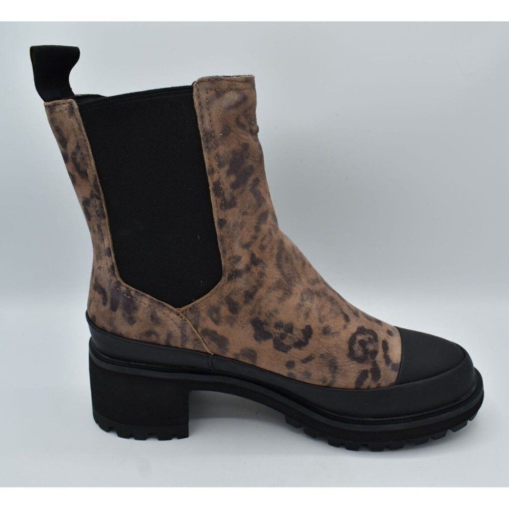 Timberland Womens Size 7 Kori Park 2.0 Brown Nubuck Leopard Print Chelsea Boots - Picture 6 of 12